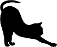猫のシルエット