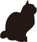 猫のシルエット